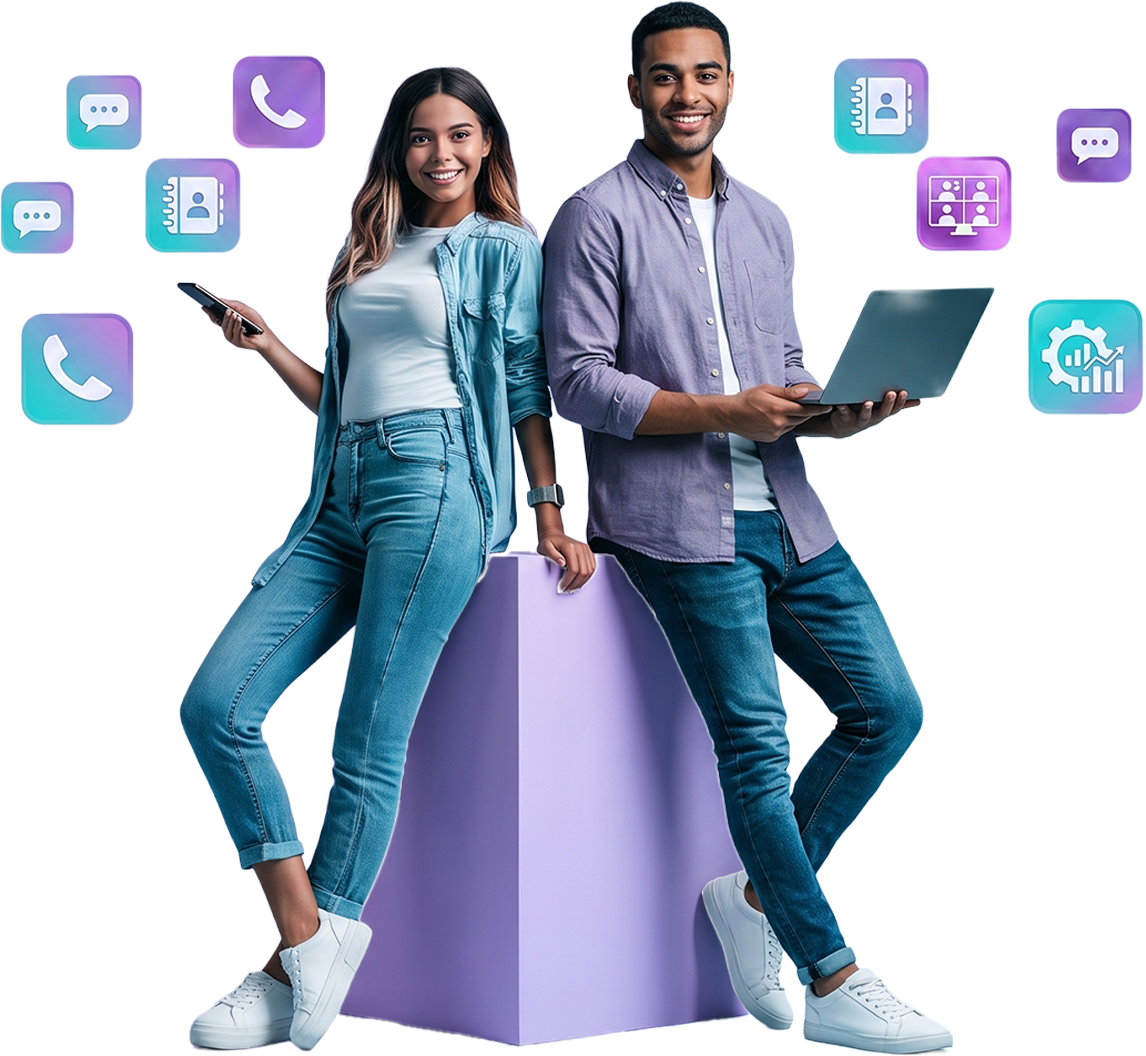 Deux professionnels connectés grâce à Diamy